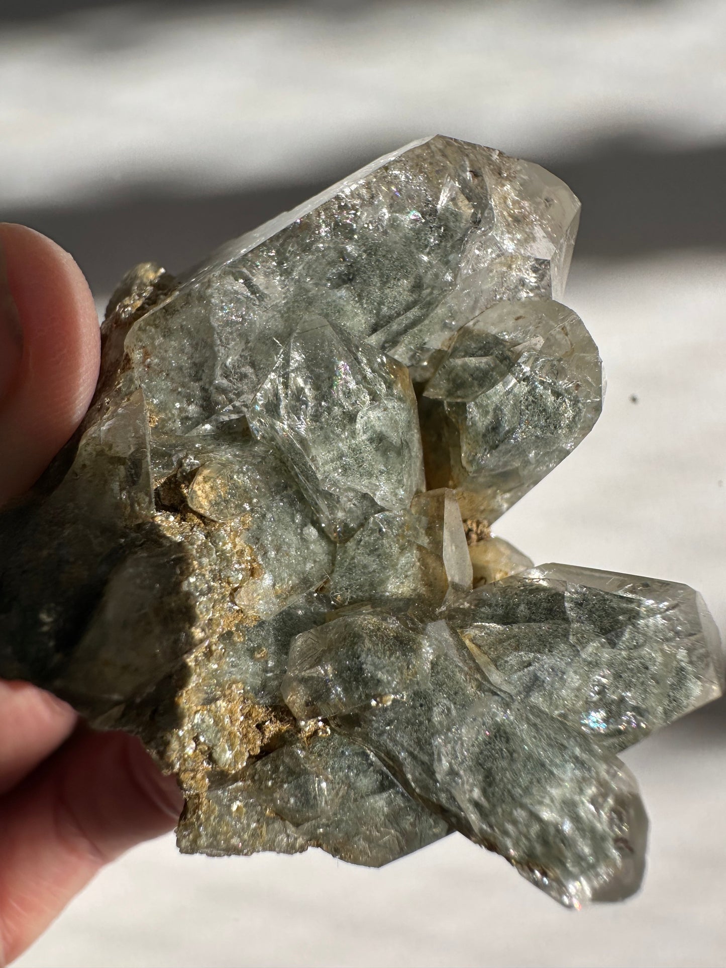 Chlorite Included Quartz Specimen