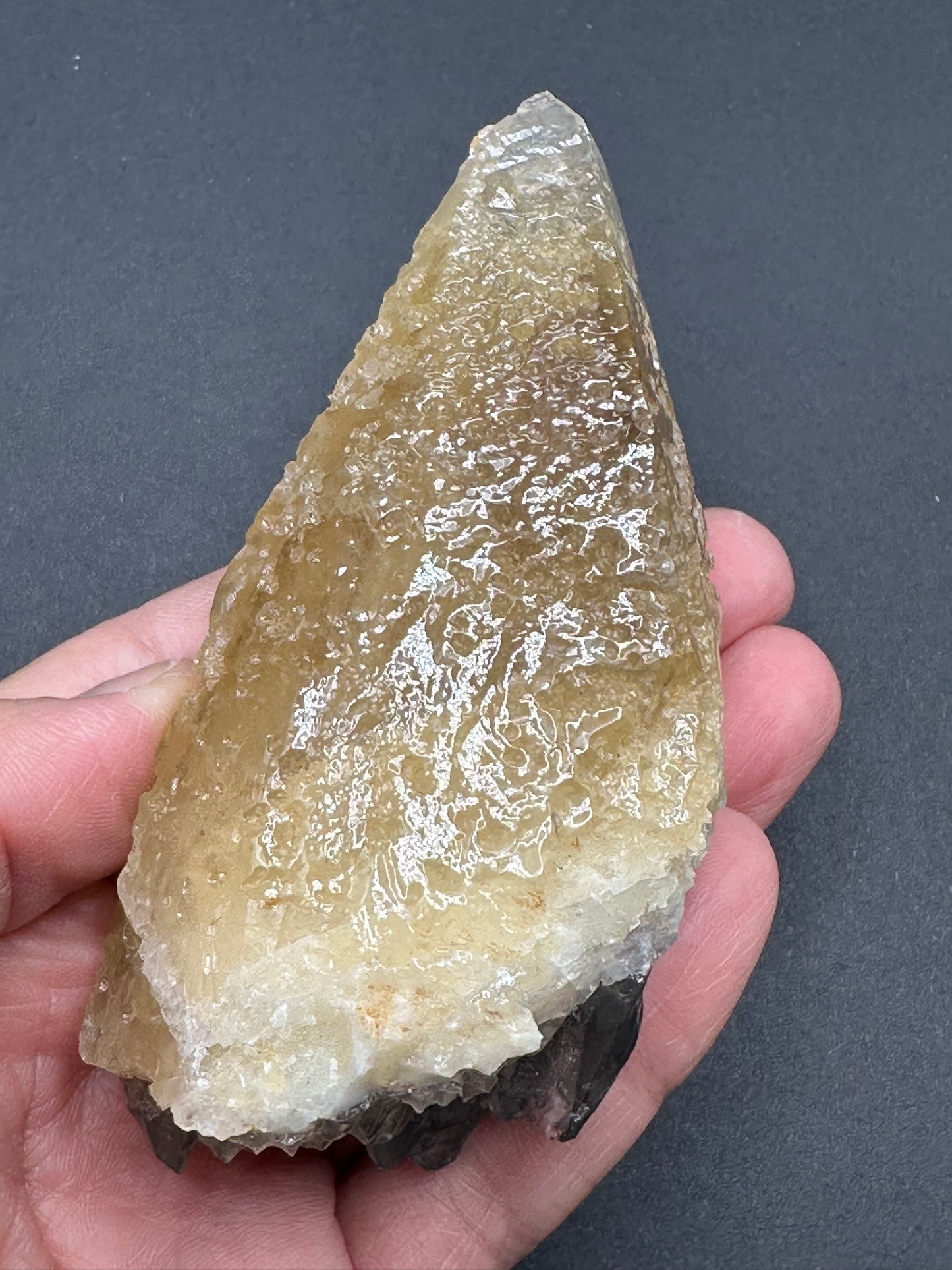 Etched Calcite with Galena