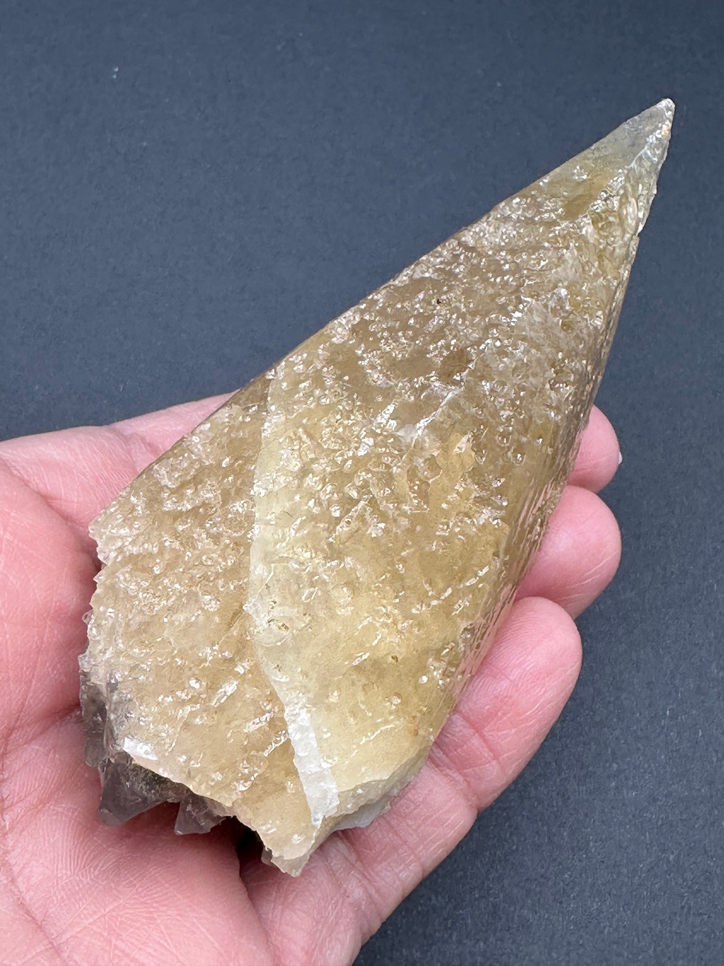 Etched Calcite with Galena