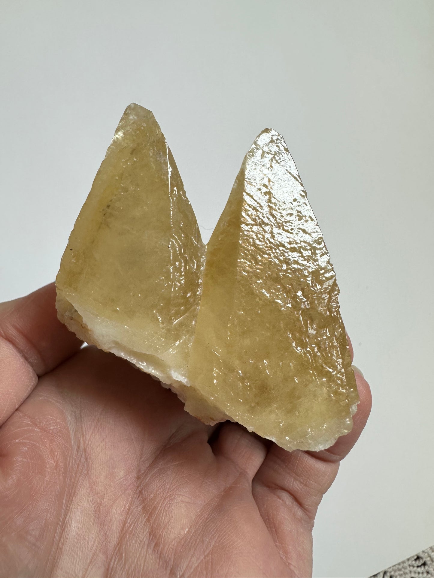 Etched Calcite Twins with Galena