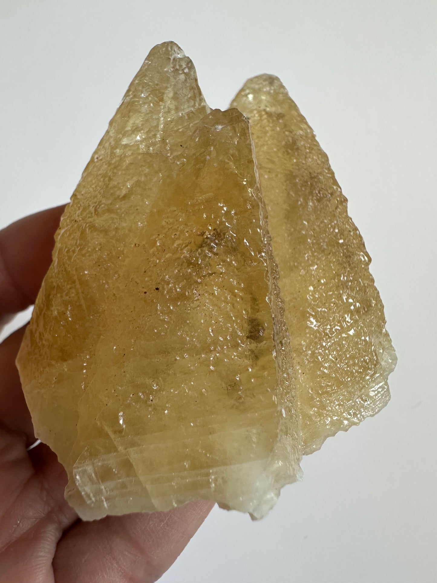 Etched Calcite Twins with Galena