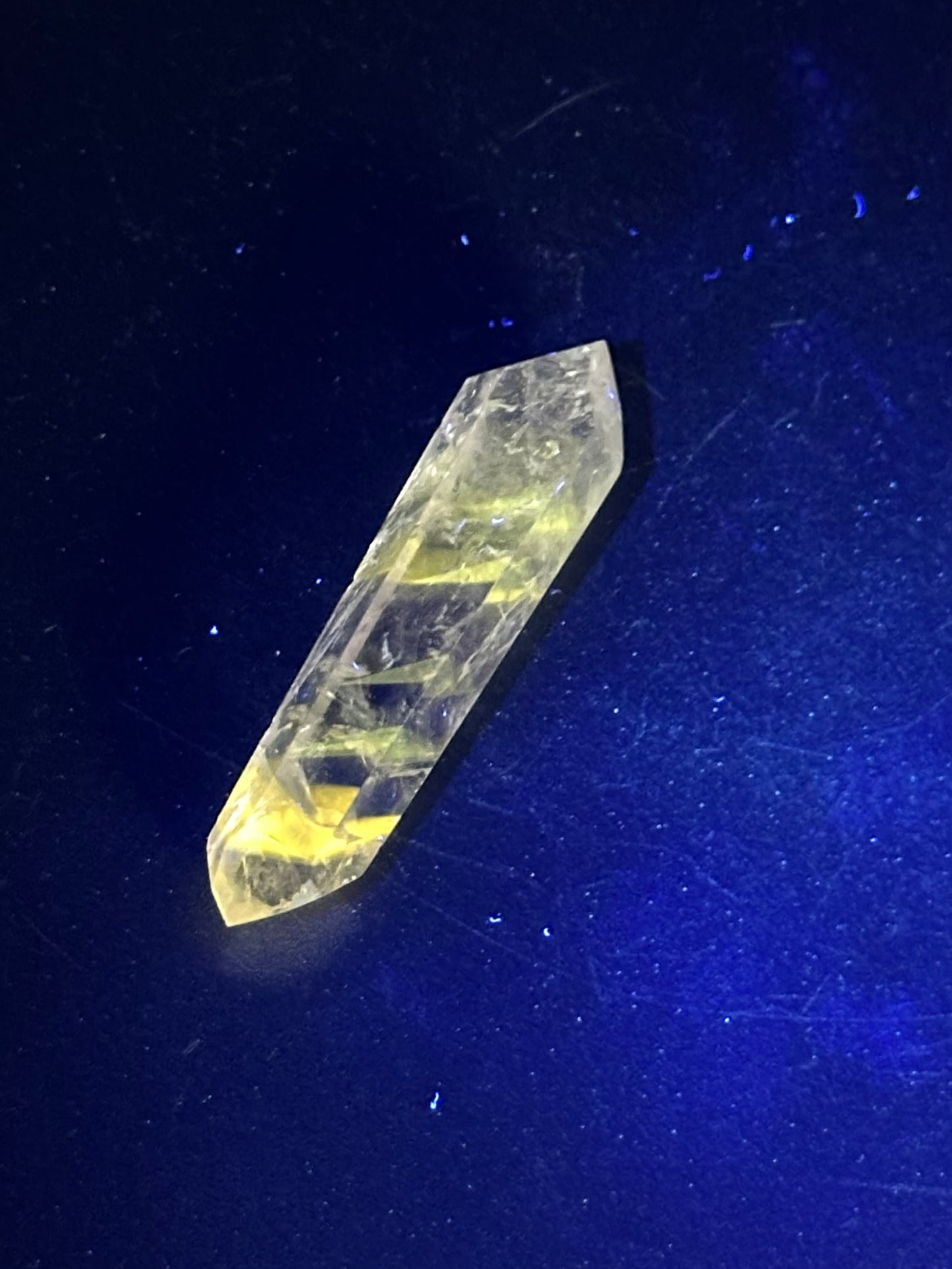 Small Polished Double Terminated UV Amethyst Crystal
