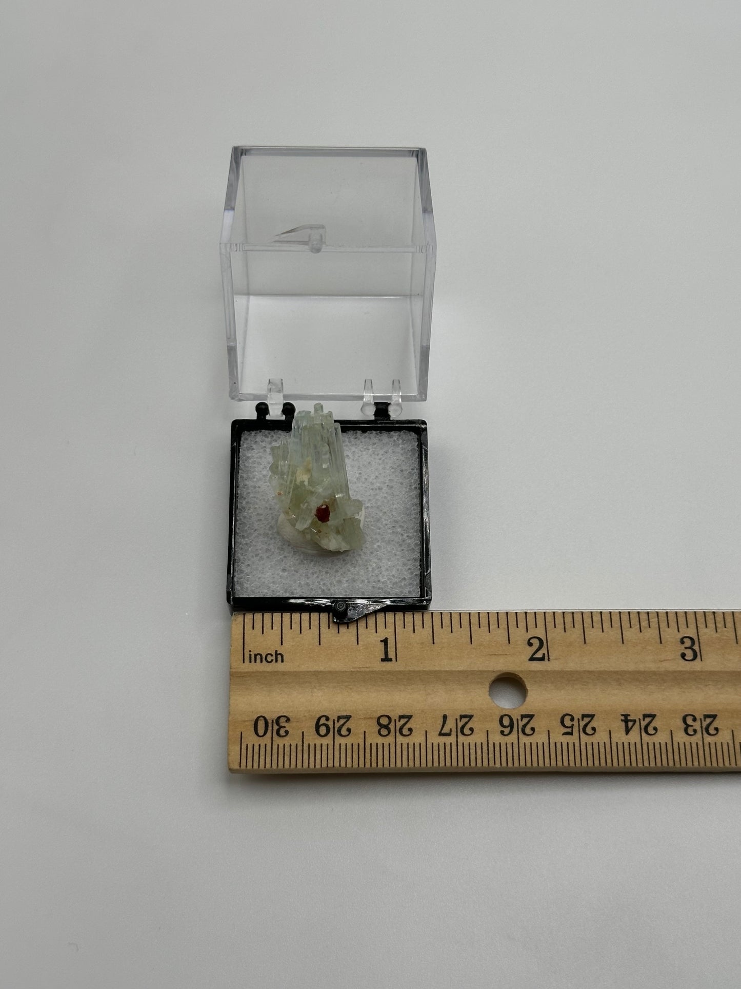 Aquamarine with Garnet