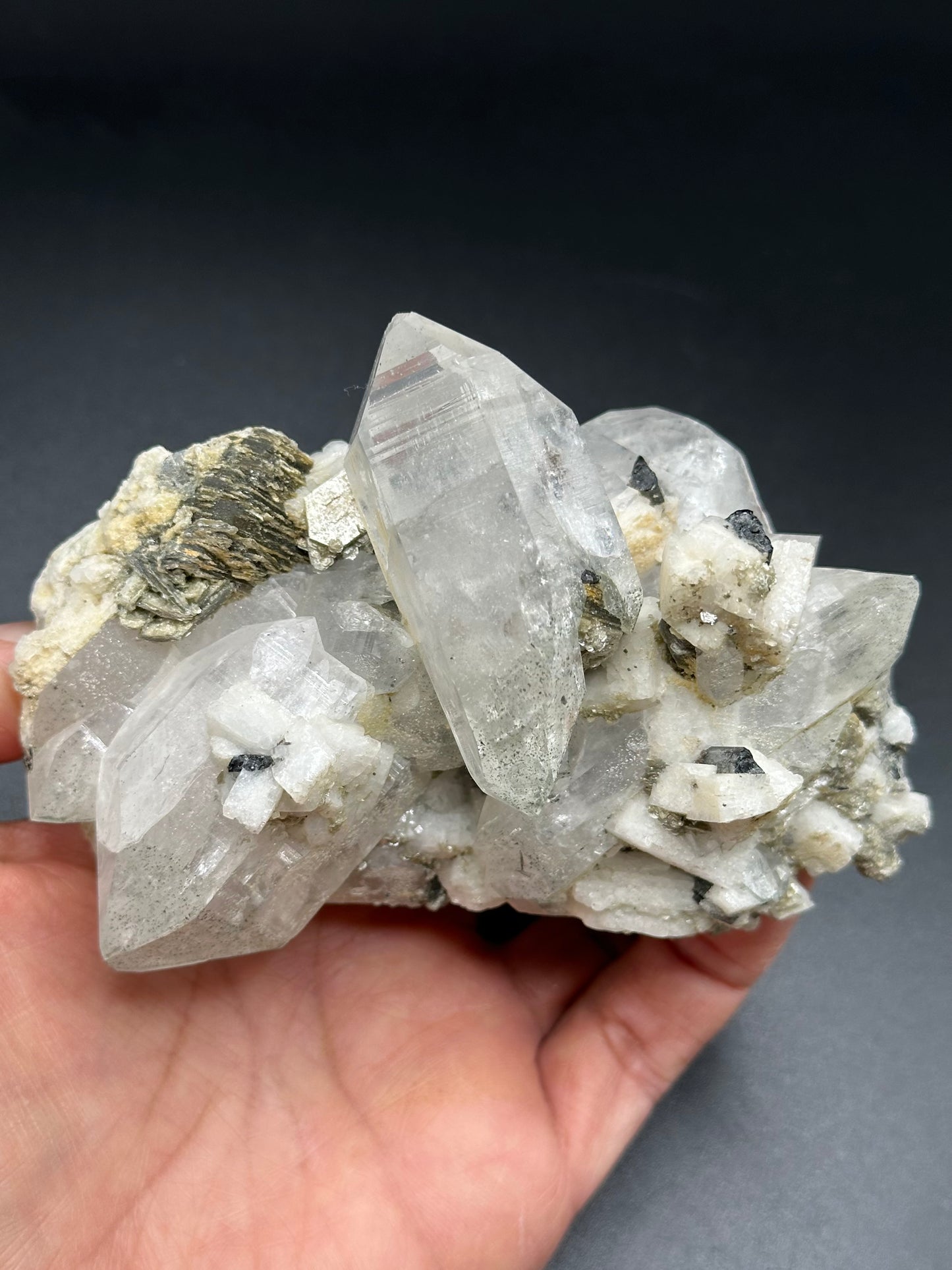 Quartz, Schorl, Albite, and Mica Specimen