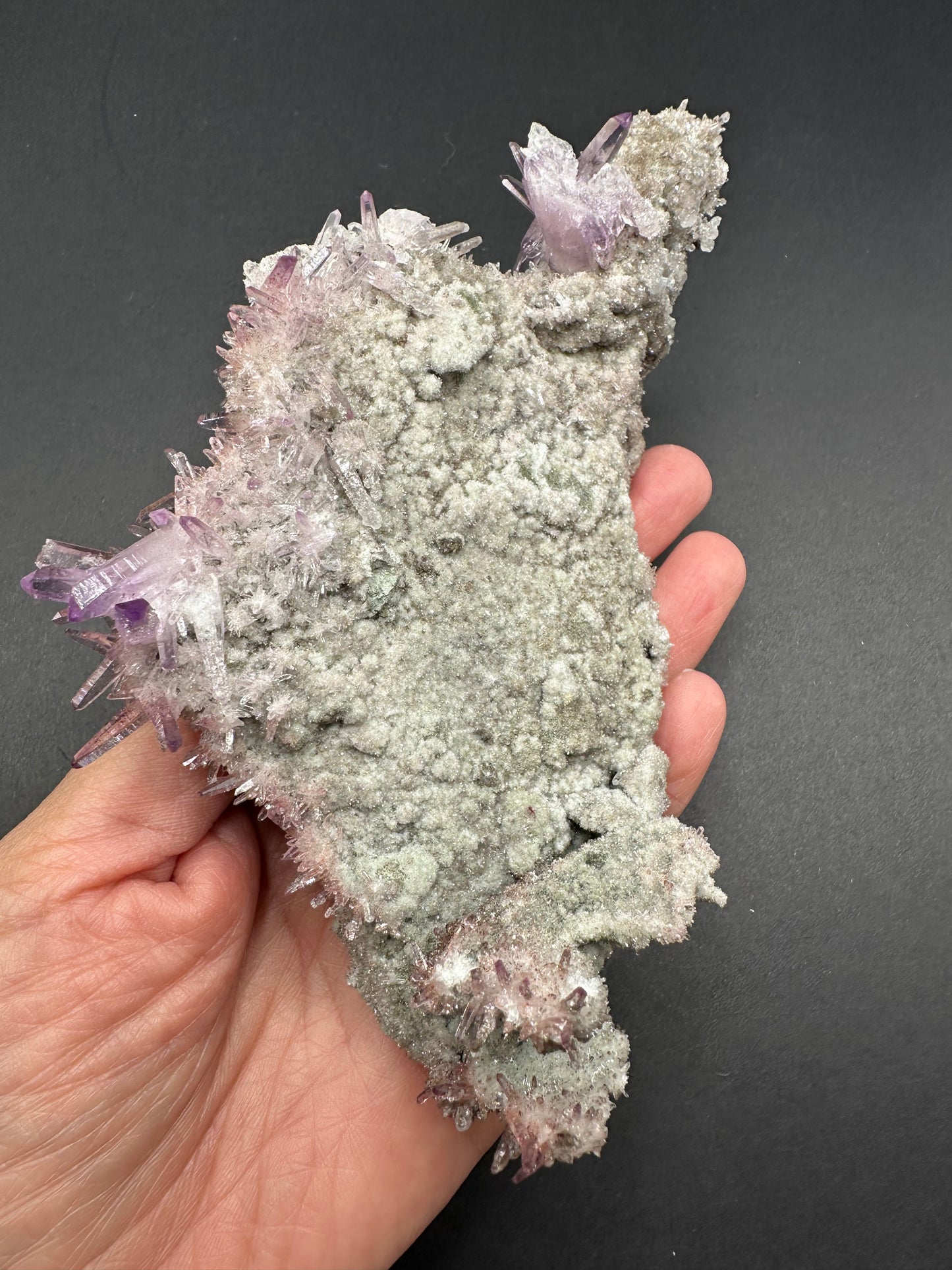 Veracruz Amethyst Crystals on Quartz Matrix