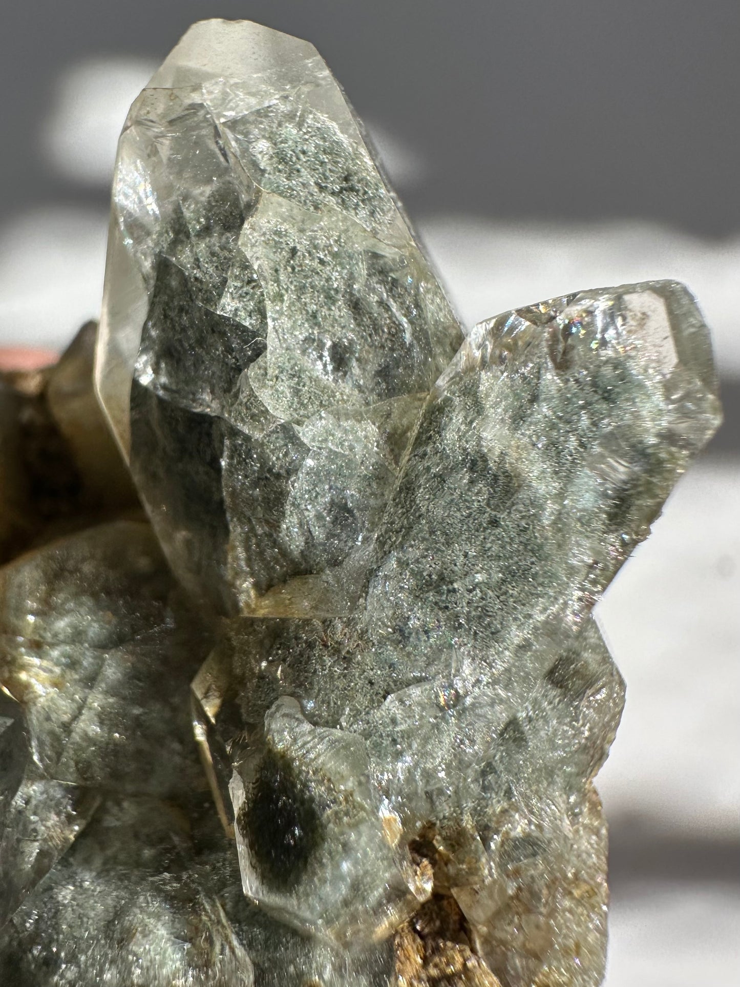 Chlorite Included Quartz Specimen