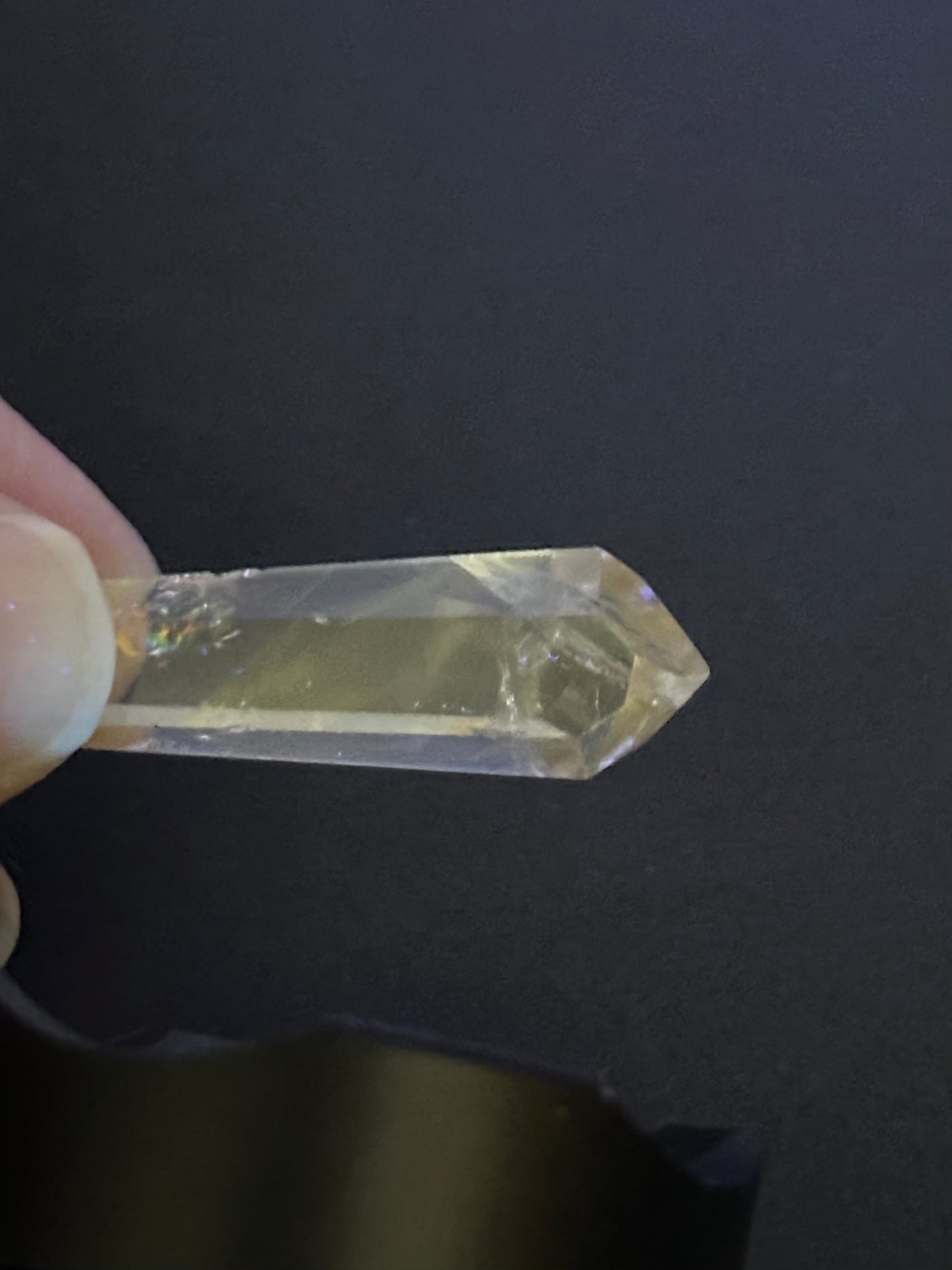 Small Polished Double Terminated UV Amethyst Crystal