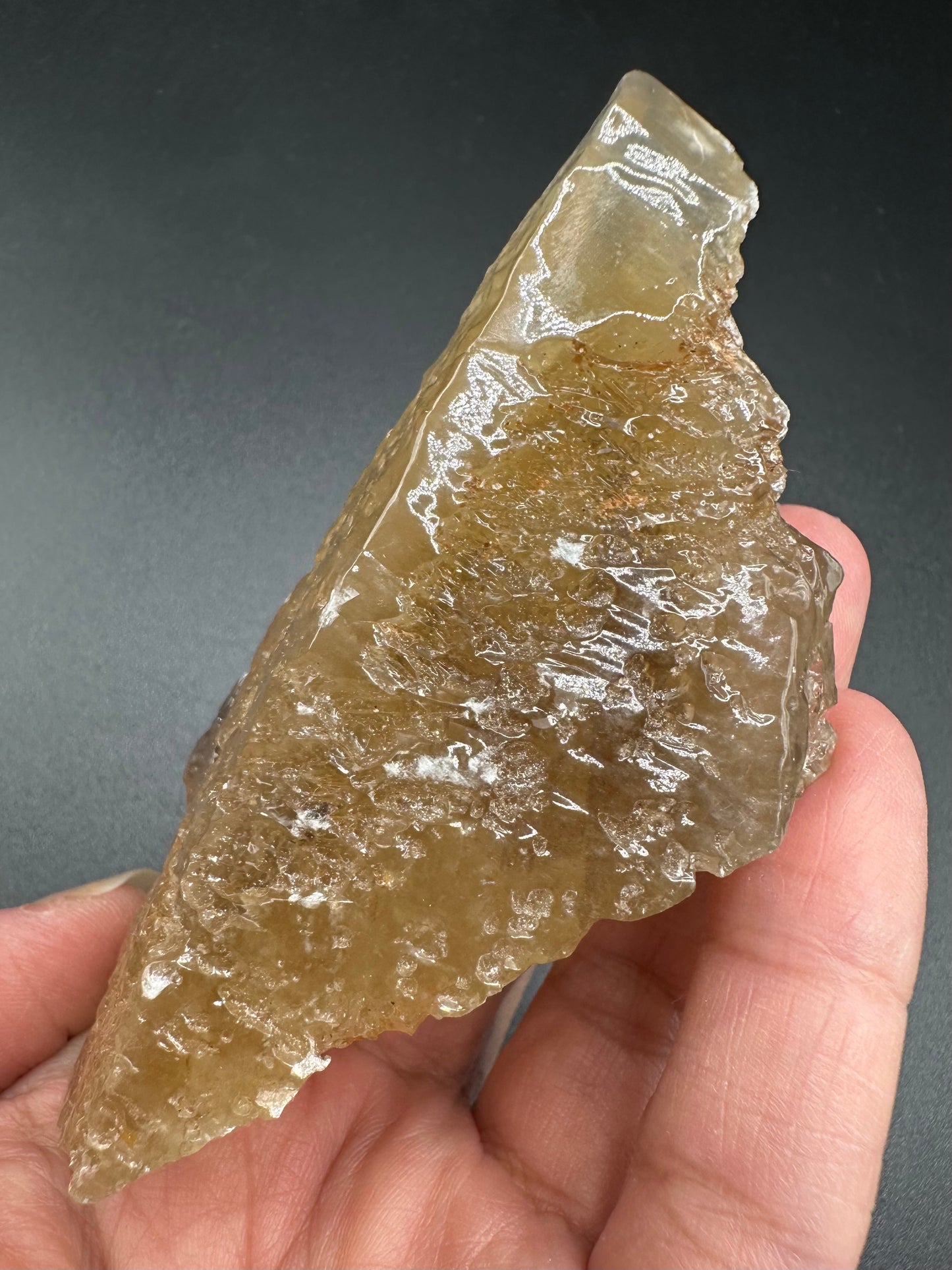 Etched Calcite with Galena