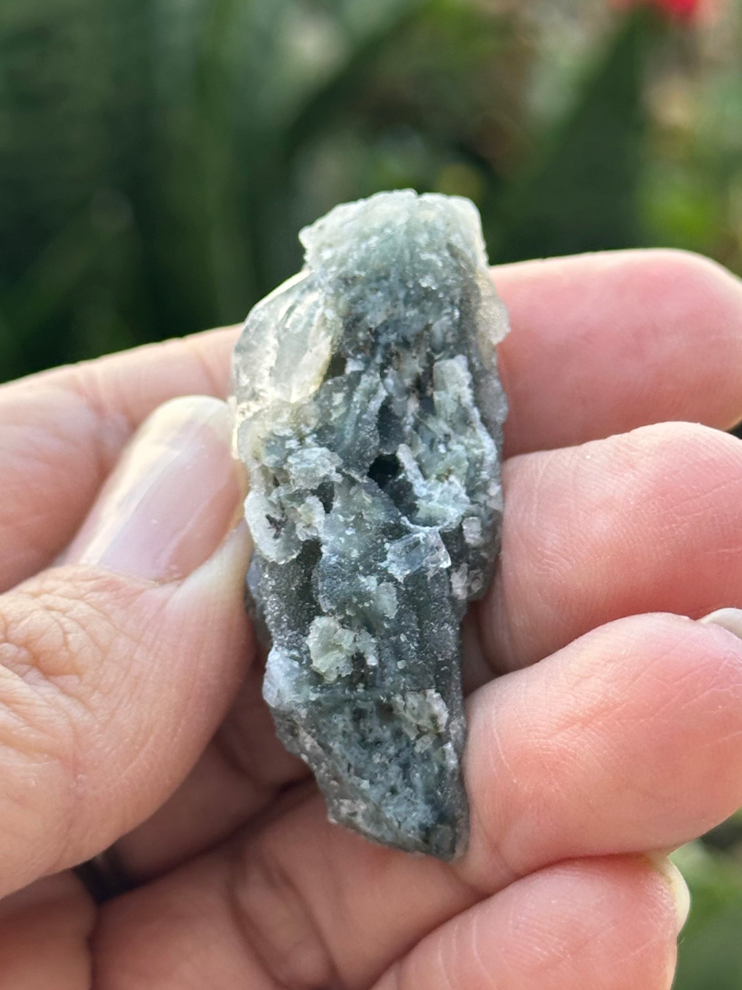 Black Chalcedony with Apophyllite
