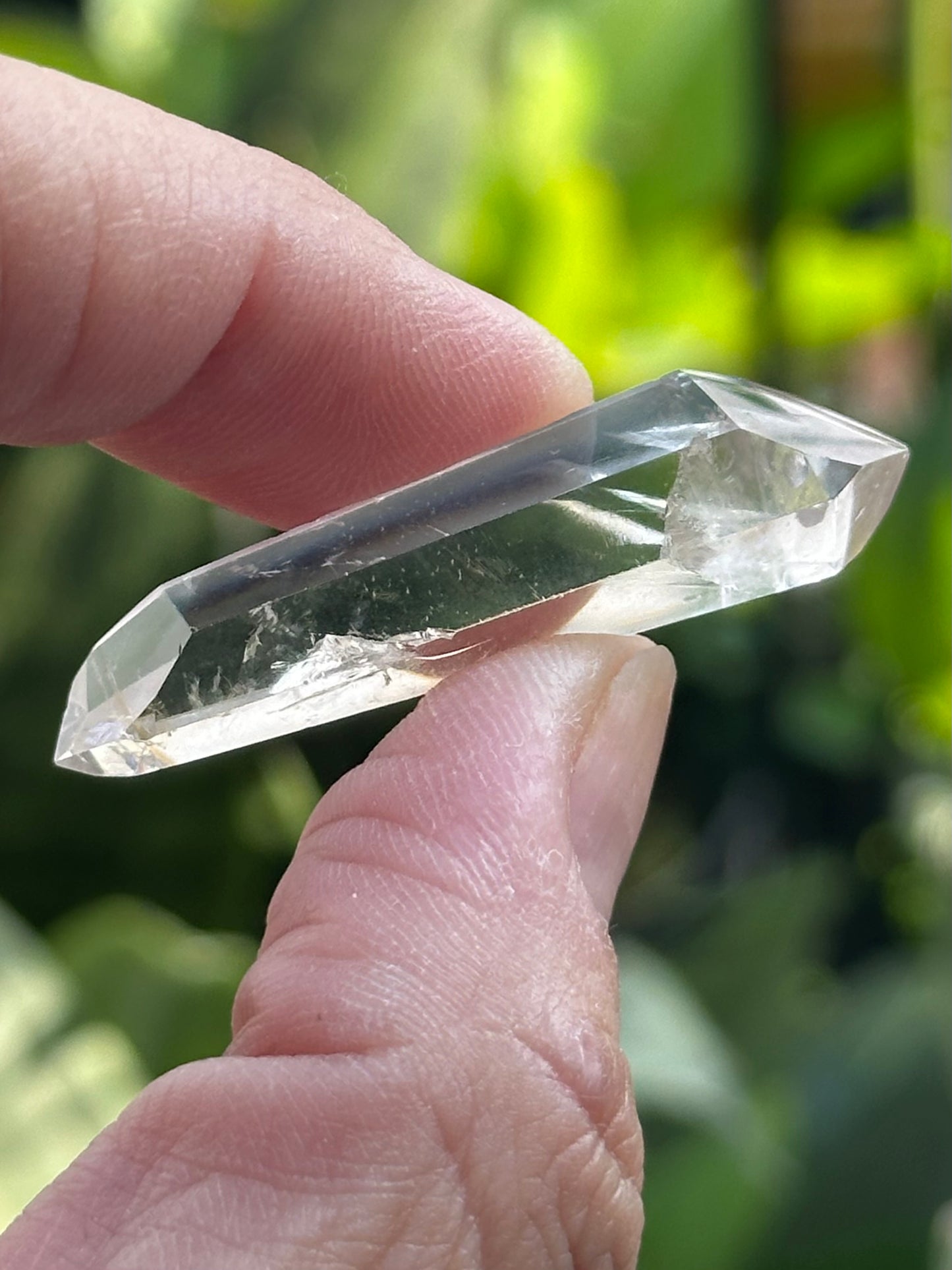 Small Polished Double Terminated UV Amethyst Crystal