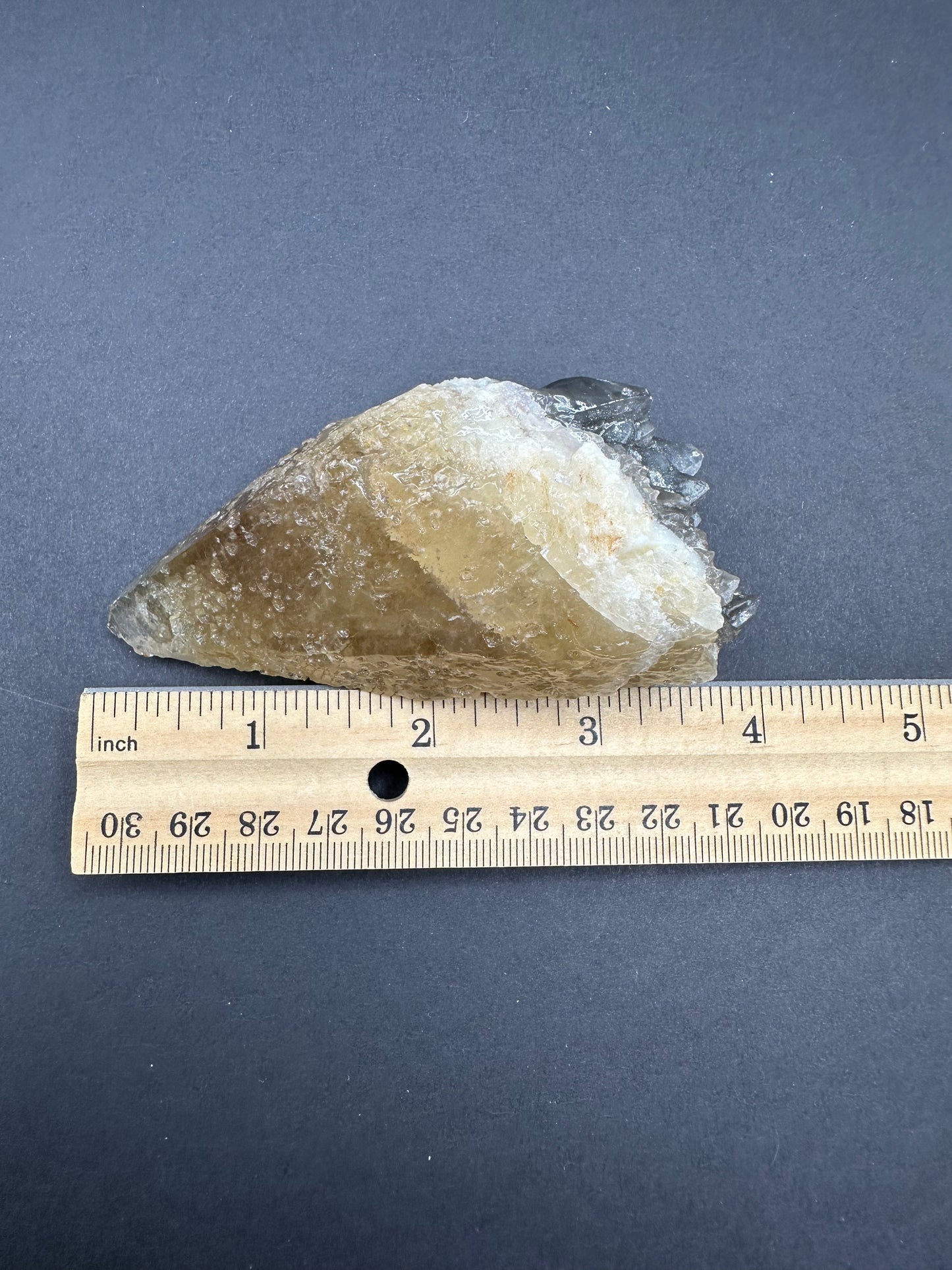 Etched Calcite with Galena