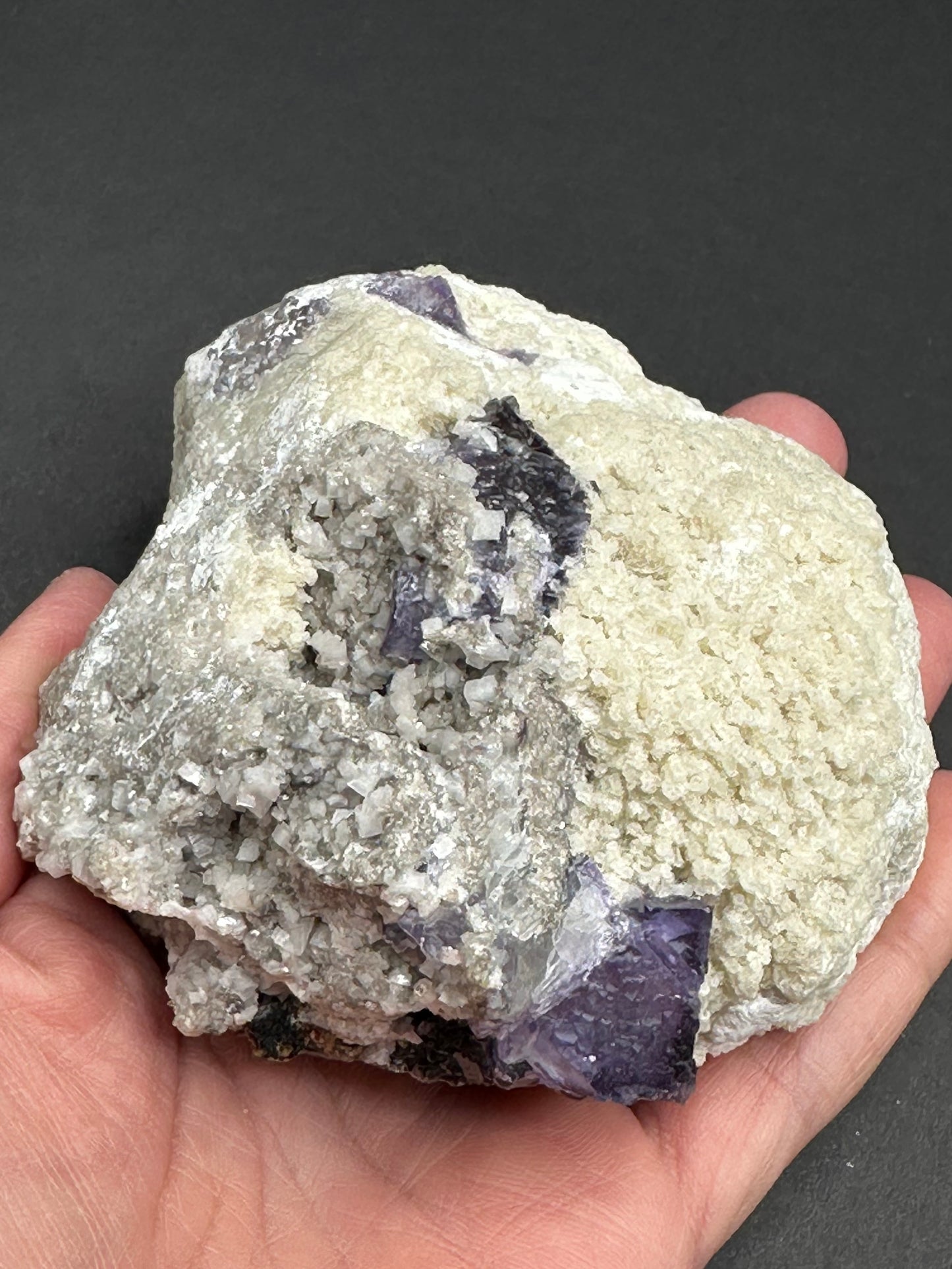 Barite with Fluorite, Dolomite, and Sphalerite Specimen from the Elmwood Mine