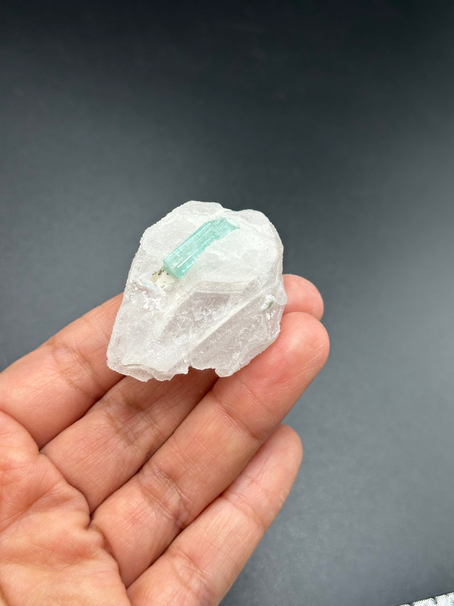 Tourmaline on Pollucite Specimen