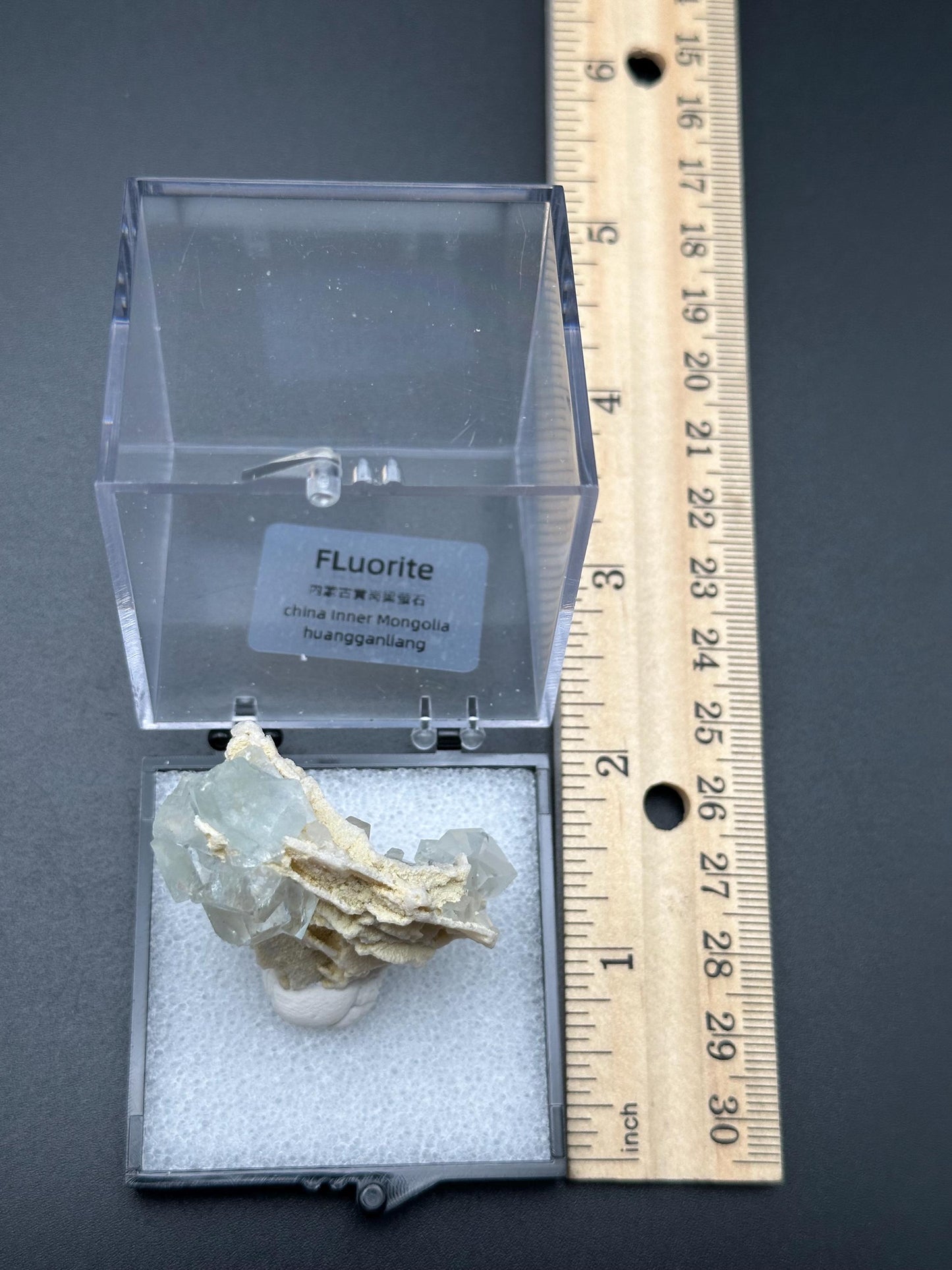 Fluorite with Calcite from the Huanggangliang Mine in Inner Mongolia, China