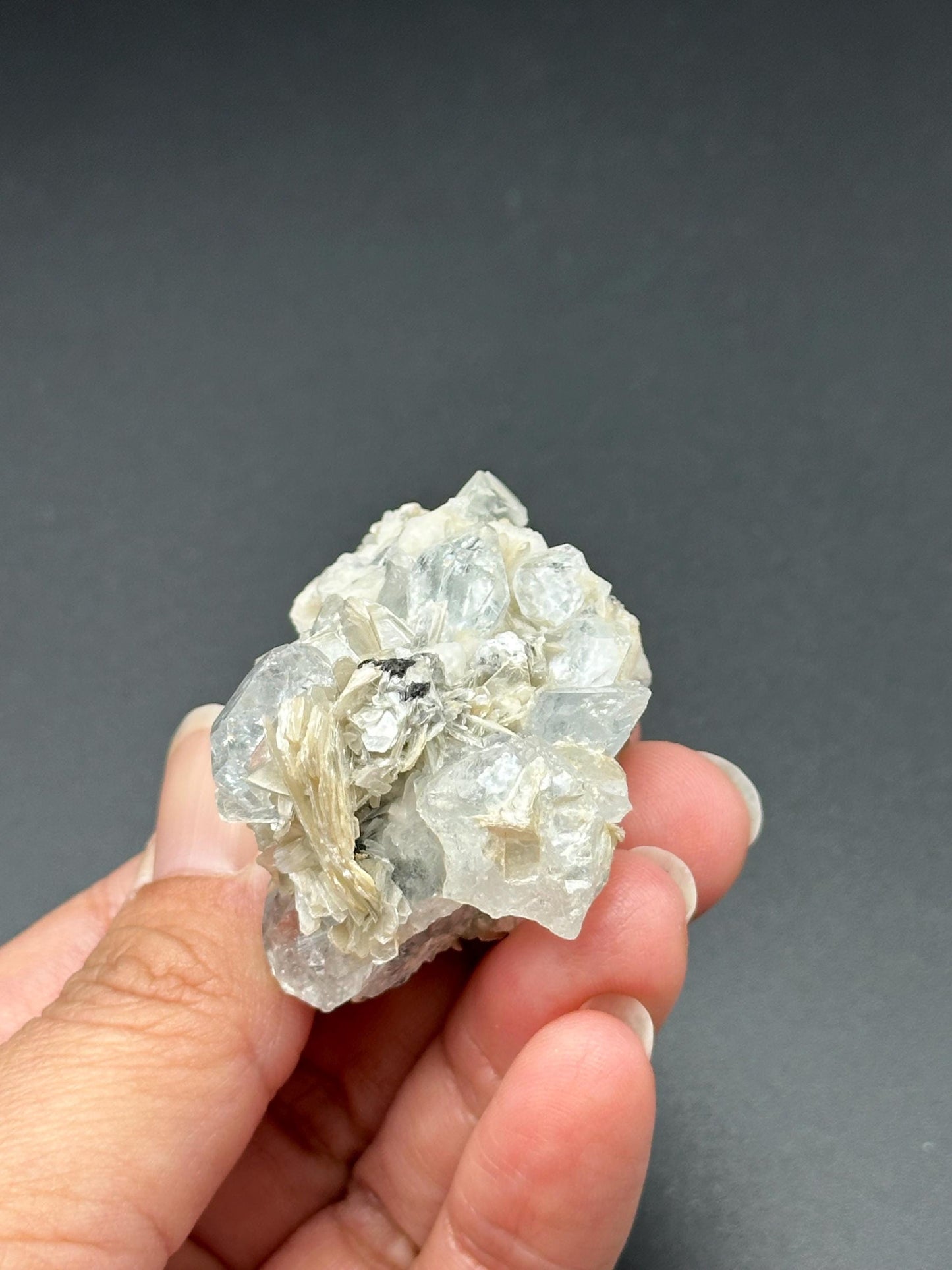 Aquamarine with Albite and Pegmatite