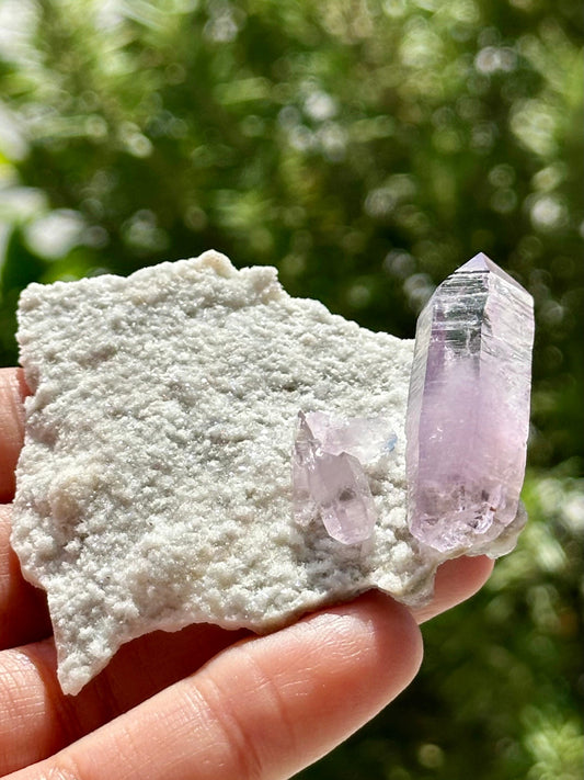Veracruz Amethyst on Quartz Matrix