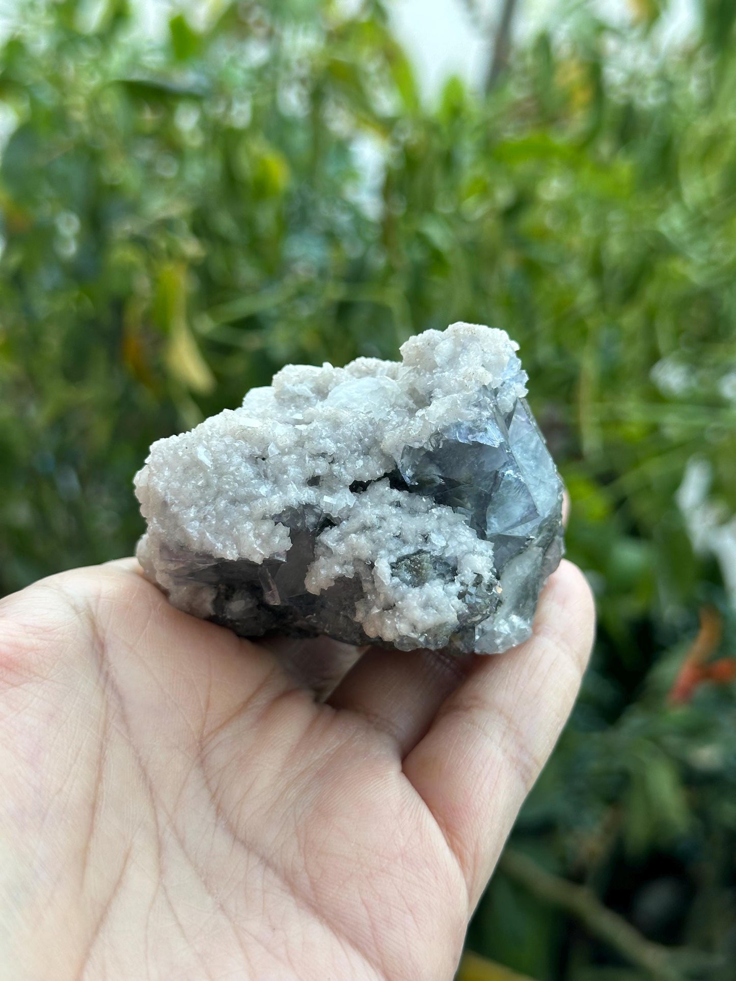 Fluorite with Quartz and Calcite from the Manaoshan Mine