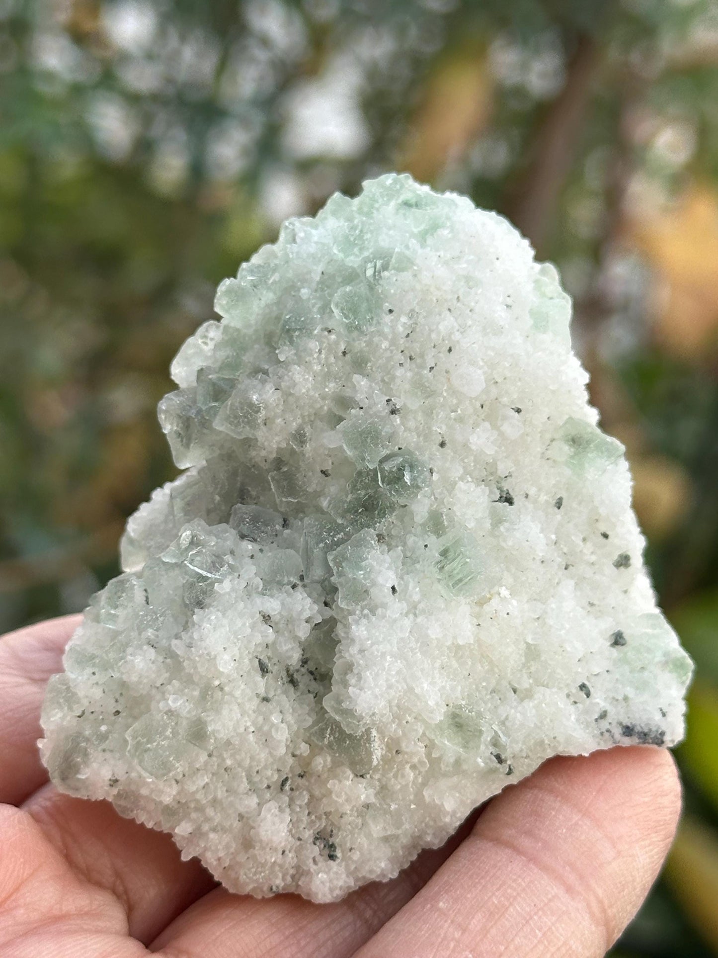 Fluorite with Candle Quartz from the Huanggangliang Mine