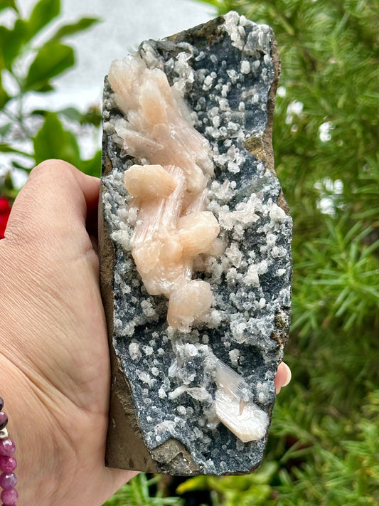Stilbite with Chalcedony